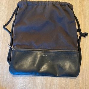 Matt and Nat Dory Canvas Drawstring Backpack,Black